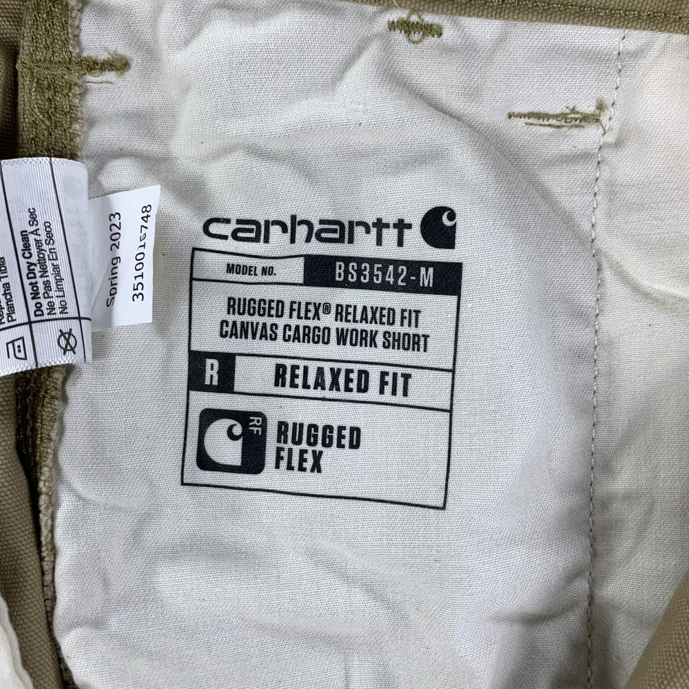 Carhartt Cargo Shorts Mens 42 Beige Rugged Flex Relaxed Fit Canvas Work - Picture 6 of 16